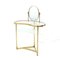 Vanity Table with Mirror in Brass and Glass from Lampadarte, 1950s 1