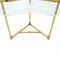 Vanity Table with Mirror in Brass and Glass from Lampadarte, 1950s 9