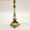 Vintage Onyx & Brass Table Lamps, Set of 2 5