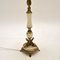 Vintage Onyx & Brass Table Lamps, Set of 2 4