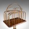 Antique French Newspaper or Magazine Rack in Oak, 1900s 7