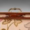Antiker englischer Regency Needlepoint Kaminschirm aus Mahagoni 9