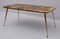 Mid-Century Modern Italian Resin & Brass Coffee Table from Poliplastica M.A.L.P., 1950s 3