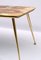 Mid-Century Modern Italian Resin & Brass Coffee Table from Poliplastica M.A.L.P., 1950s 4