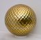 Mid-Century Modern Italian Murano Glass & Gold Diamond Table Lamp, 1970s, Image 1