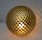 Mid-Century Modern Italian Murano Glass & Gold Diamond Table Lamp, 1970s, Image 6
