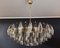 Murano Glass Chandelier with 185 Clear and Smoked Poliedri Glasses 5