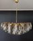 Murano Glass Chandelier with 185 Clear and Smoked Poliedri Glasses 3