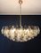 Murano Glass Chandelier with 185 Clear and Smoked Poliedri Glasses 12