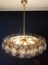 Murano Glass Chandelier with 185 Clear and Smoked Poliedri Glasses 13