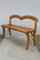 Antique Biedermeier Wedding Bench, 1830s or 1840s 13