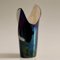 French Blue & Beige Ceramic Vase from Verceram, 1960s 2