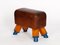 Vintage Leather Pommel Horse or Stool, 1930s, Image 7