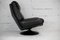 Swiss Black Leather Swivel Chair from De Sede, 1980s 16