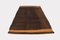 Flach Gestreifter Mid-Century Modern Kelim Teppich mit Braunem und Senffarbenem Muster 4