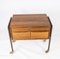 Small Danish Chest of Drawers on Wheels in Rosewood, 1960s 2