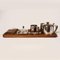 Danish Teak and Stainless Steel Breakfast Set, 1960s, Image 1