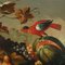 Natura morta con frutta e pappagalli, olio su tela, Immagine 5