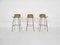 Rattan and Metal Bar Stools from Rohe Noordwolde, The Netherlands, 1950s, Set of 2, Image 1
