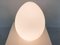 Milk Glass Egg-Shaped Table Light, France, 1985 5
