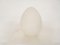 Milk Glass Egg-Shaped Table Light, France, 1985, Image 2