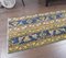 Tapis Turc Vintage Jaune et Bleu Fait Main en Laine 3