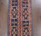 Vintage Turkish Narrow Handmade Wool Orange Rug 5