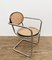 Italian Tubular and Caning Chairs, 1970s, Set of 4, Image 3