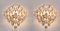 Vergoldete Kristallglas Wandlampen von Oscar Torlasco für Stilkronen, 1970er, 2er Set 6