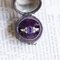Vintage 14k Gold Ring with Amethyst and Diamonds, 1960s, Image 3