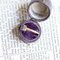 Vintage 14k Gold Ring with Amethyst and Diamonds, 1960s, Image 2