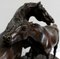 PJ. Escultura de bronce Mêne, el aclamade o grupo de caballos árabes, siglo XIX, Imagen 12