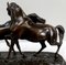 P-J. Mêne, The Accolade or Group of Arabian Horses, Bronze Sculpture, 19th Century 14