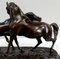 PJ. Mêne, The Accolade or Group of Arabian Horses, Bronze Sculpture, 19th Century 14