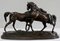 PJ. Mêne, The Accolade or Group of Arabian Horses, Bronze Sculpture, 19th Century 13