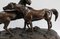 P-J. Mêne, The Accolade or Group of Arabian Horses, Bronze Sculpture, 19th Century 5