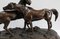PJ. Escultura de bronce Mêne, el aclamade o grupo de caballos árabes, siglo XIX, Imagen 5