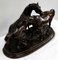 PJ. Escultura de bronce Mêne, el aclamade o grupo de caballos árabes, siglo XIX, Imagen 2