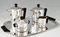 Art Deco Silvered Tea and Coffee Set from Ercuis, Set of 5, Image 3
