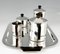 Art Deco Silvered Tea and Coffee Set from Ercuis, Set of 5, Image 5