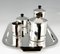 Versilbertes Art Deco Tee- und Kaffeeservice von Ercuis, 5er Set 5