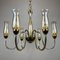 Vintage Amber Murano Chandelier from De Majo, Italy, 1970s 7