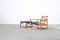 Lounge Chair with Ottoman by Børge Mogensen for Fredericia, 1950s, Set of 2, Image 4