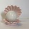 Vintage Pink Ceramic Sea Shell Lamp, 1970s 5