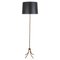 French Faux Bamboo Floor Lamp with Four Feet, 1950s, Image 1