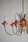 Mid-Century Italian Red Murano Glass Chandelier in the Style of Gio Ponti, 1950s 14