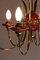 Mid-Century Italian Red Murano Glass Chandelier in the Style of Gio Ponti, 1950s, Image 7