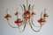 Mid-Century Italian Red Murano Glass Chandelier in the Style of Gio Ponti, 1950s 3