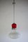 Italian Space Age Pendant Lamp with Red Murano Glass by Mazzega, 1970s 9