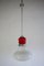 Italian Space Age Pendant Lamp with Red Murano Glass by Mazzega, 1970s, Image 9